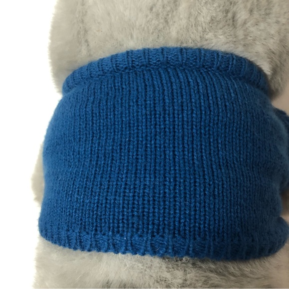 Vintage Dakin Fun Farm Grandpaw Bear Plush Grey Glasses Blue Sweater Tags - Picture 14 of 14